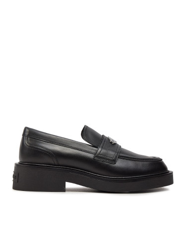 лоуфъри с дебела подметка Tommy Jeans Tjw Flat Loafer EN0EN02557 Черен