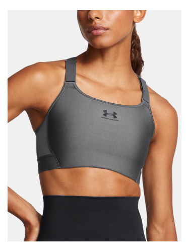 Under Armour UA HeatGear High Cпортен Сутиен Siv