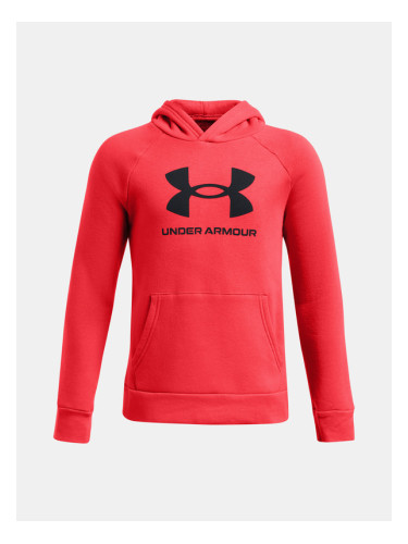 Under Armour UA Rival Fleece BL Hoodie Суитшърт детски Cherven