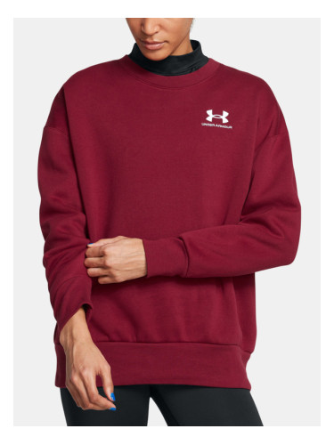 Under Armour UA Icon Fleece OS Crew Sweatshirt Cherven