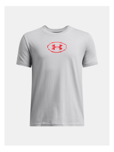 Under Armour UA B Slice Logo SS T-shirt Siv