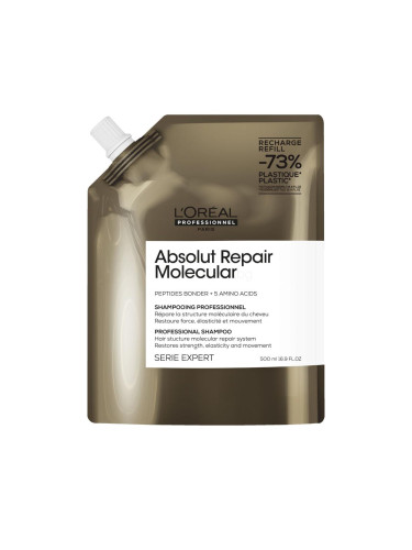 L'Oréal Professionnel Absolut Repair Molecular Professional Shampoo Шампоан за жени Пълнител 500 ml