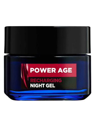 L'Oréal Paris Men Expert Power Age Recharging Night Gel Гел за лице за мъже 50 ml