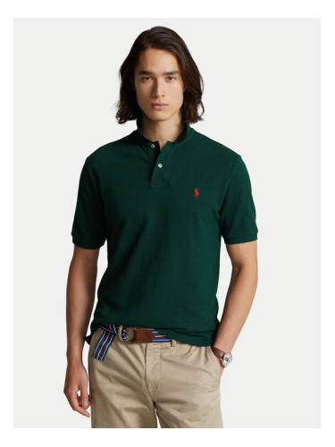 Polo Ralph Lauren Тениска с яка и копчета Core Replen 710782592 Зелен Custom Slim Fit