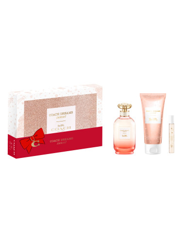 КОМПЛЕКТ COACH Dreams SunSetEau De Parfum Travel Spray Body Lotion Set Eau de Parfum дамски 90ml