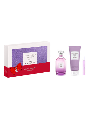 КОМПЛЕКТ COACH Dreams Moonlight Eau De Parfum Travel Spray Body Lotion Set Eau de Parfum дамски 90ml