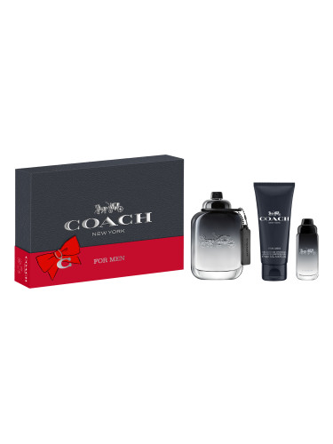 КОМПЛЕКТ COACH Men Eau De Toilette Travel Spray Shower Gel Set Тоалетна вода (EDT) мъжки 100ml