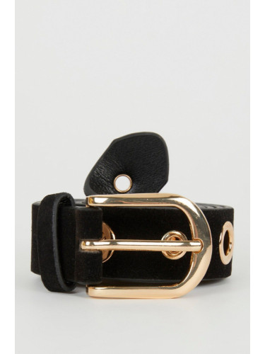 DEFACTO Women's Faux Leather Classic Belt