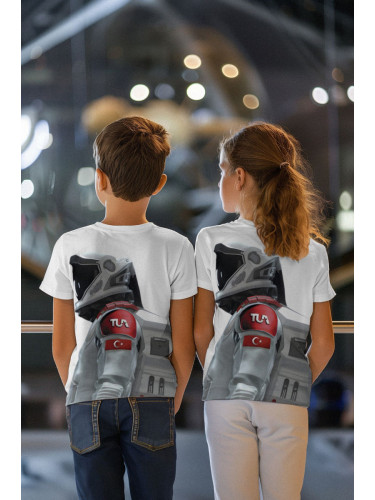 Trendyol Girls-Boys Unisex Alper Gezeravcı First Astronaut Printed Regular Cut T-shirt