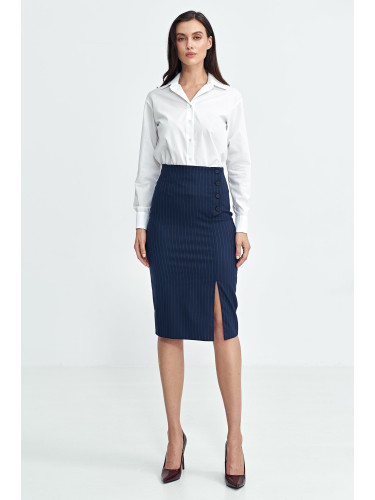 Nife Woman's Skirt SP77 Navy Blue