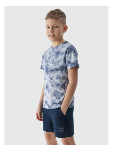 Boys' T-shirt with 4F print - multicolor