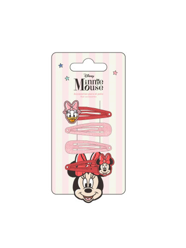 HAIR ACCESSORIES CLIPS 4 PIECES MINNIE