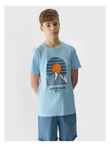 4F Organic Cotton T-Shirt for Boys - Blue