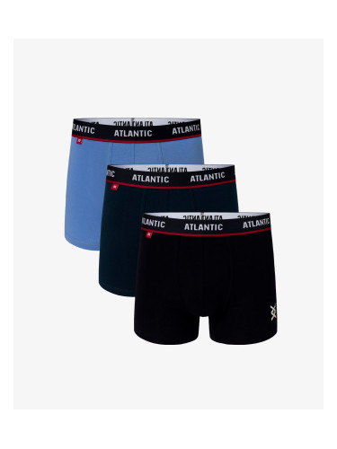 3-PACK Men's boxers ATLANTIC - dark blue, blue, dark blue,