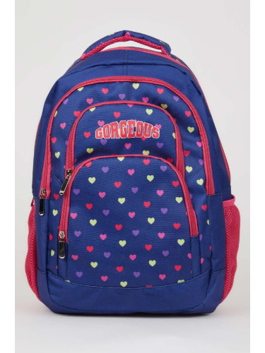 DEFACTO Girls Printed School Backpack