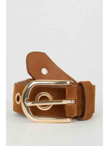 DEFACTO Women's Faux Leather Classic Belt