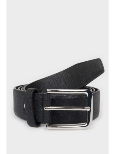 DEFACTO Men's Faux Leather Jean Belt