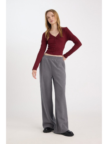 DEFACTO Wide Leg Wide Leg Pocket Laced Long Length Sweatpants