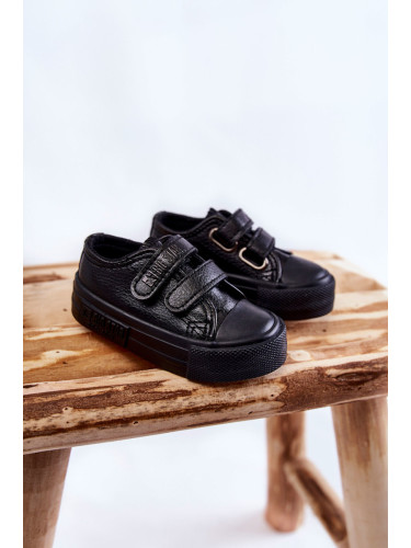 BIG STAR SHOES Детски кожени кецове с велкро BIG STAR
