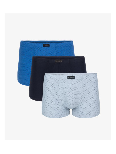 3-PACK Men's boxer shorts ATLANTIC blue/navy/gray