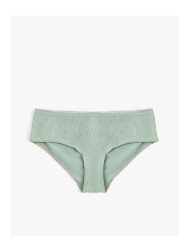 Koton High Waist Hipster Panties Cotton Textured