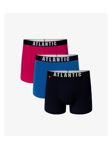 3-PACK Men's ATLANTIC boxers - pink, blue, navy