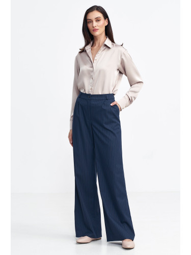 Nife Woman's Pants SD105 Navy Blue