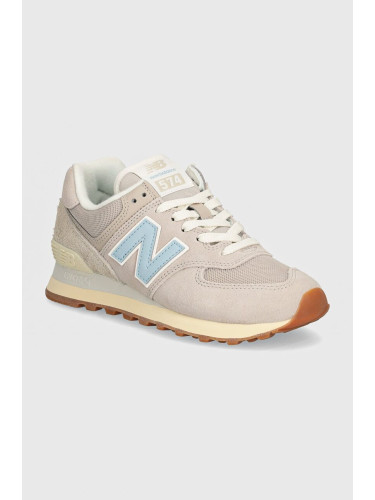 Маратонки New Balance 574 в бежово WL574GQ2