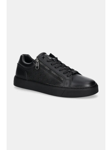 Маратонки Calvin Klein LOW TOP LACE UP W/ ZIP MONO в черно HM0HM01555