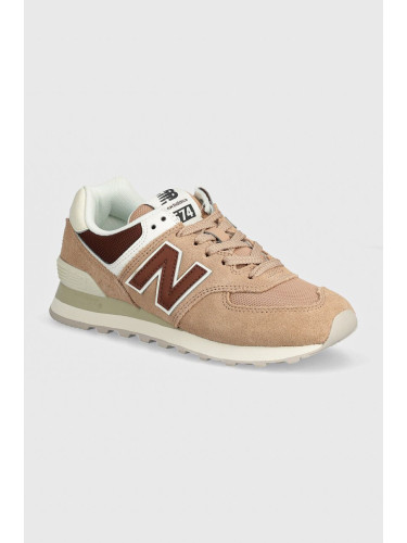 Маратонки New Balance 574 в бежово WL574DO2