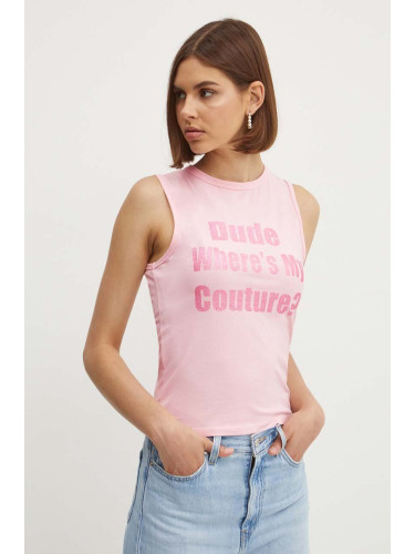 Топ Juicy Couture DUDE WHERES TANK дамски в розово JCGTK224016