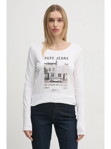 Блуза с дълги ръкави Pepe Jeans GWEN в бяло PL505977