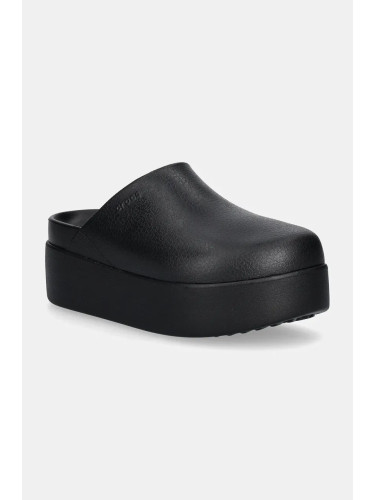 Чехли Crocs Dylan Platform Clog в черно с платформа 209869