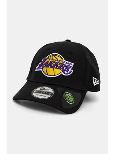 Шапка с козирка New Era LOS ANGELES LAKERS в черно с апликация 60565233