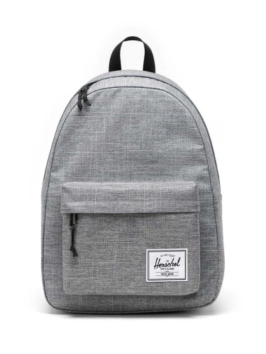 Раница Herschel Classic Backpack в сиво малък размер с изчистен дизайн