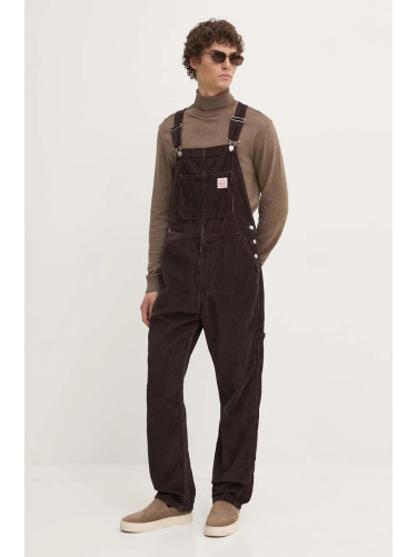 Дънков гащеризон Levi's в кафяво RT OVERALL