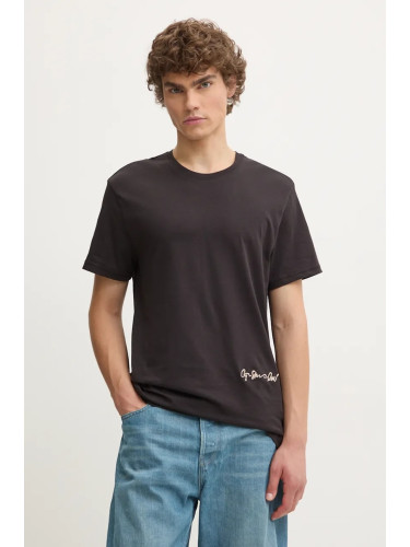 Тениска G-Star в черно с принт D25087-C506