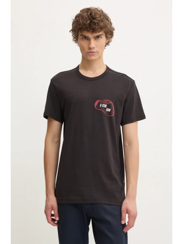 Тениска G-Star в черно с принт D25085-C506