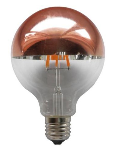 Лампа LED Filament E27 Globe 6W 2700K Dimmable Rose Gold G95