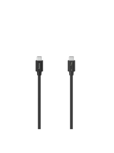 HAMA Кабел USB-C Thunderbolt-4, 40 Gbit/s, 5A, 100W, Ultra-HD 8K, 0.80 m