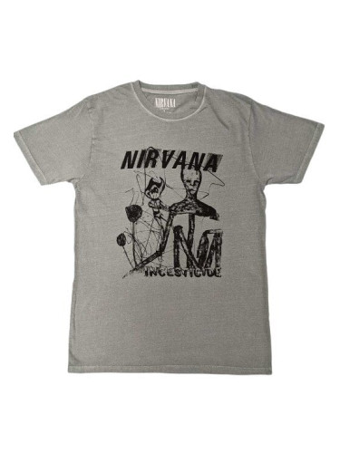 Nirvana Риза Incesticide Stacked Logo Unisex Green L