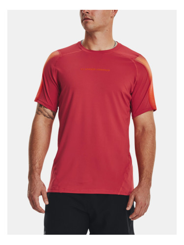 Under Armour UA HG Armour Nov Fitted SS T-shirt Cherven