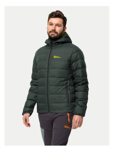 Jack Wolfskin Пухено яке Ather Down 1207671 Зелен Regular Fit