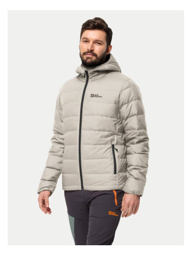 Jack Wolfskin Пухено яке Ather Down 1207671 Сив Regular Fit