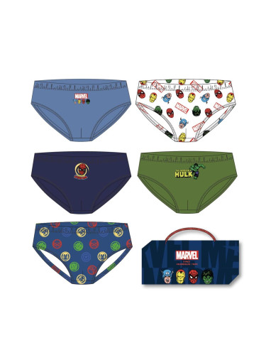 BOYS' UNDERWEAR SET SINGLE JERSEY 5 PIECES MARVEL