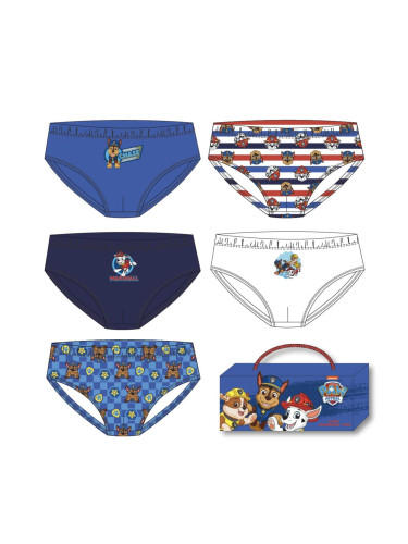 BOYS' UNDERWEAR SET SINGLE JERSEY 5 PIECES PAW PATROL