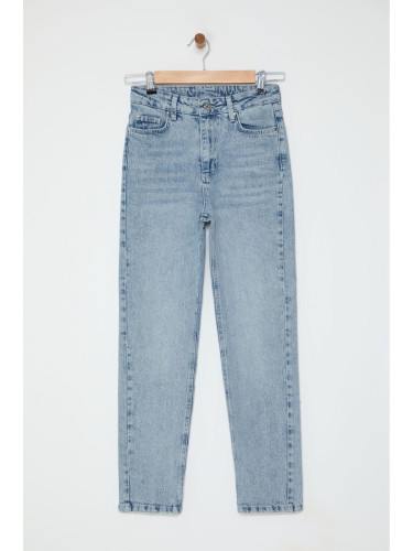 Trendyol Light Blue High Waist Slim Mom Jeans