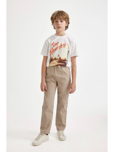 DEFACTO Boy's Standard Leg Gabardine Trousers