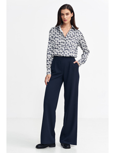 Nife Woman's Pants SD102 Navy Blue