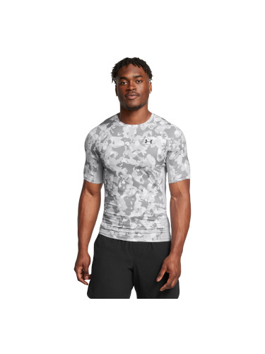 UA HG Armour Prtd SS-GRY